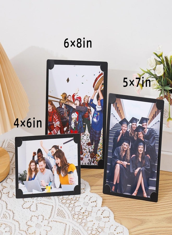 HOTUO Black Paper Frames 5x7 Set of 10, Cardboard Picture Frame with Easel, DIY Photo Crafts. - Image 4